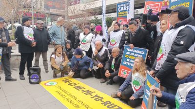 Tüm Emeklilerin Sendikası Ankara Şubeleri, artan hayat pahalılığı ve yetersiz