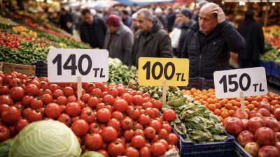 Kocaeli’nin Derince ilçesindeki halk pazarında dikkat çeken fiyat artışları, gazeteci