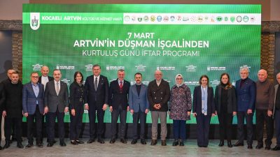 7 Mart Artvin’in düşman işgalinden kurtuluşunun yıl dönümü Kocaeli’de düzenlenen
