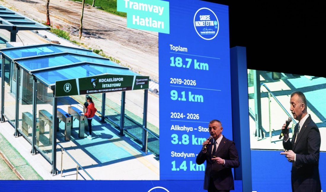 Kocaeli Büyükşehir Belediye Başkanı Tahir Büyükakın, “Sadece Hizmet Ettik” temalı