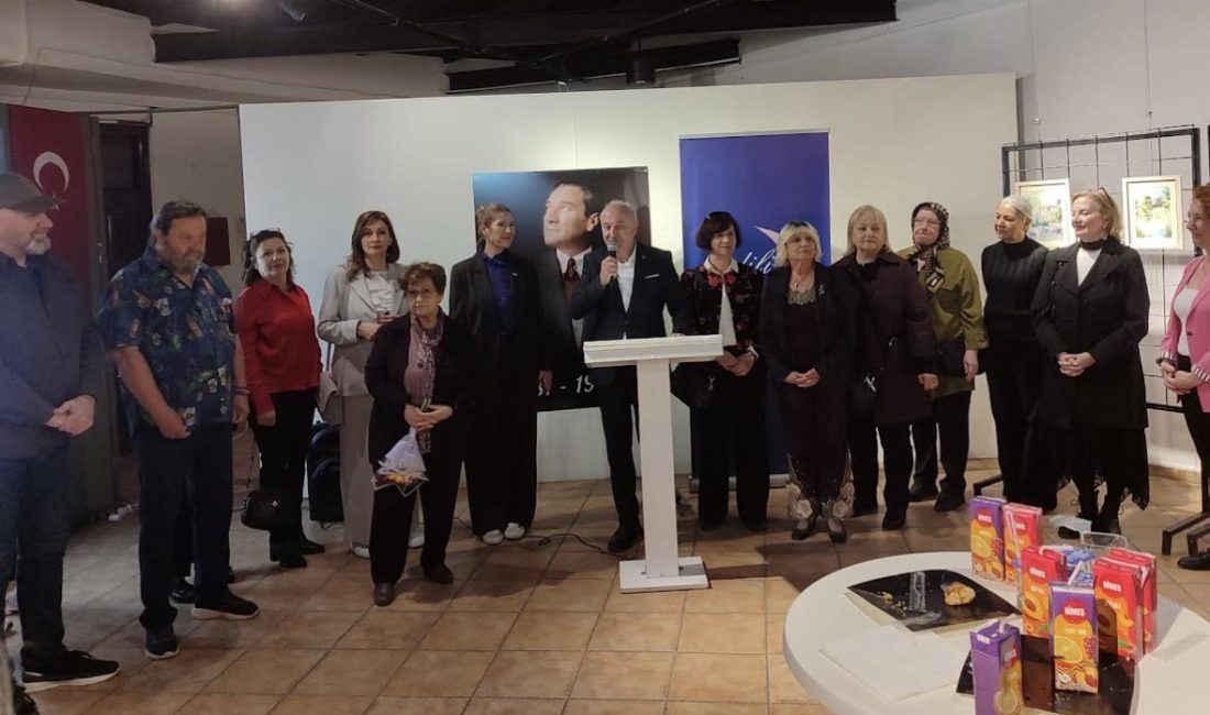 Aydili Sanat Derneği’nin sulu boya atölyesi eserleri İzmit’te görücüye çıktı;