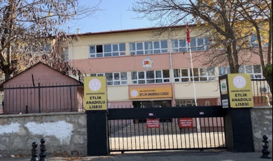 Keçiören Etlik Anadolu Lisesi’nde öğrenciler, son dönemde artan okul şiddetine